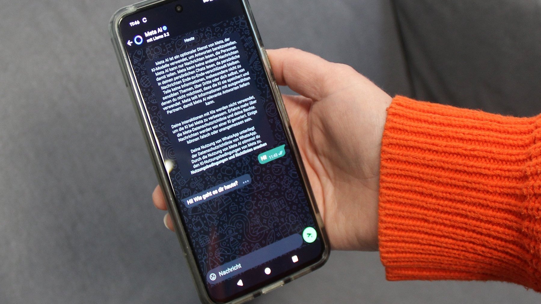 MetaAI per WhatsApp verfügbar